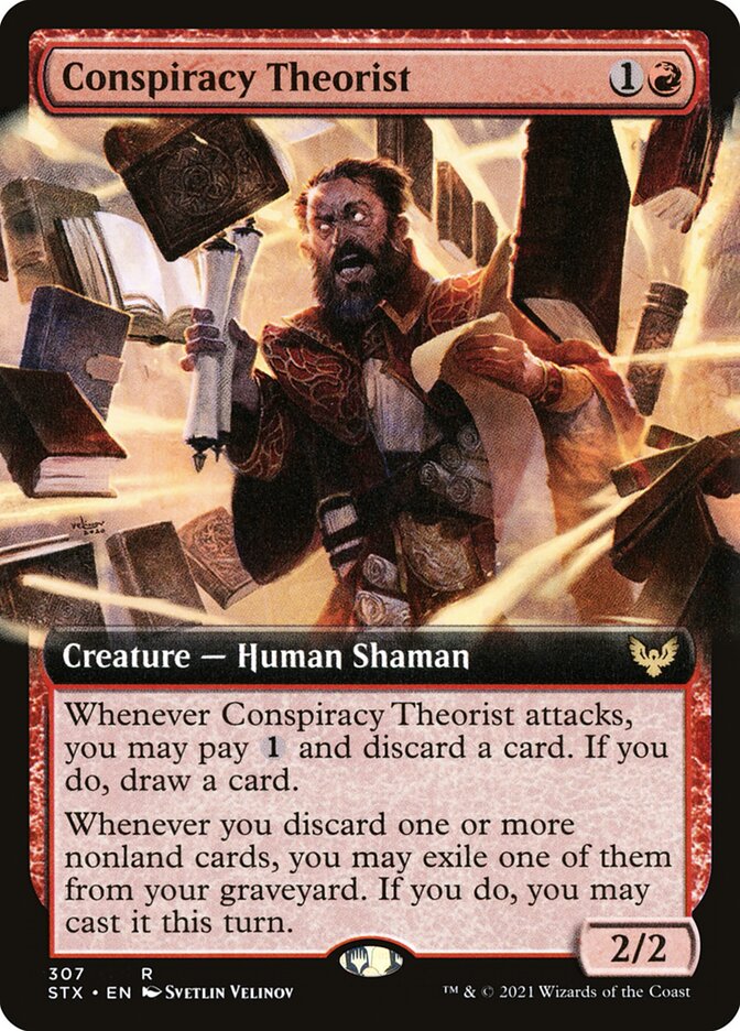 Conspiracy Theorist (Extended Art) [Strixhaven: School of Mages]