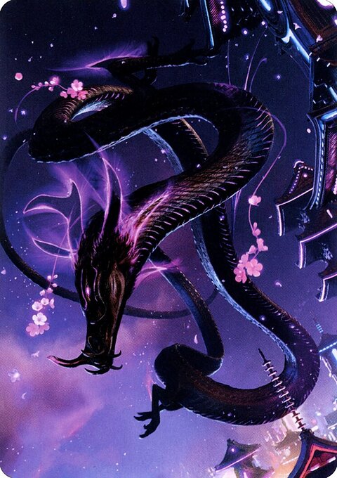 Junji, the Midnight Sky 1 Art Card [Kamigawa: Neon Dynasty Art Series]