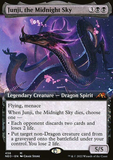 Junji, the Midnight Sky (Extended Art) [Kamigawa: Neon Dynasty]
