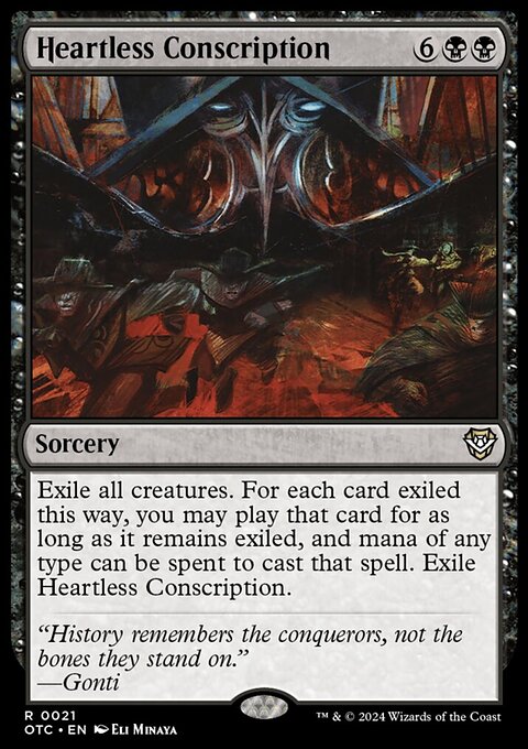 Heartless Conscription [Outlaws of Thunder Junction Commander]