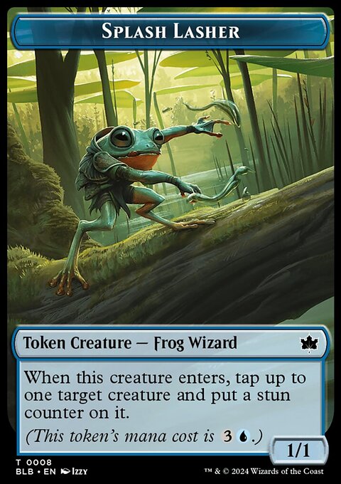 Splash Lasher Token [Bloomburrow Tokens]