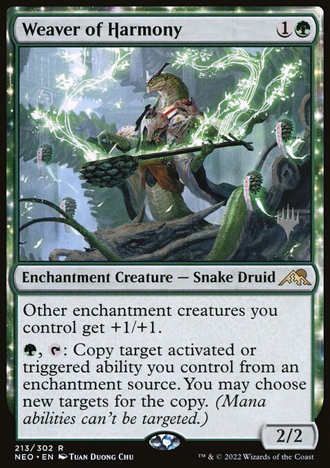 Weaver of Harmony [Kamigawa: Neon Dynasty Prerelease Promos]