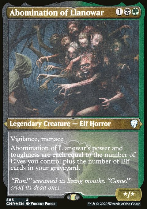 Abomination of Llanowar (Etched) [Commander Legends]