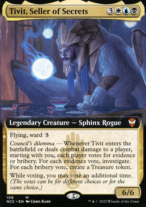 Tivit, Seller of Secrets (Extended Art) [Streets of New Capenna Commander]