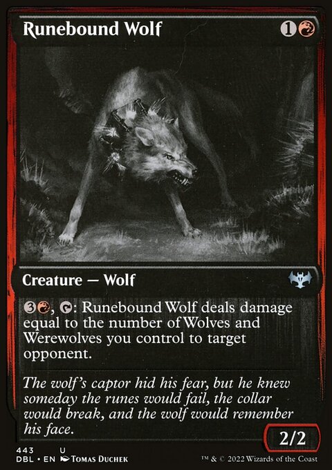 Runebound Wolf [Innistrad: Double Feature]