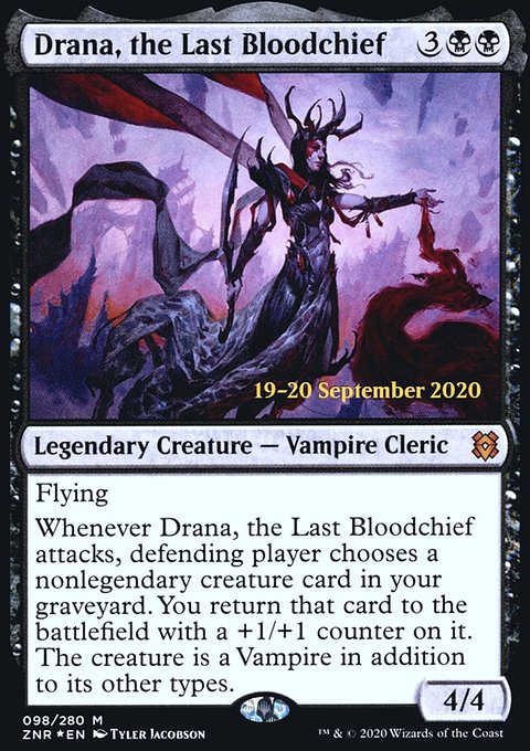 Drana, the Last Bloodchief [Zendikar Rising Prerelease Promos]