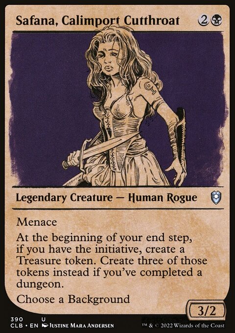 Safana, Calimport Cutthroat (Showcase) [Commander Legends: Battle for Baldur's Gate]