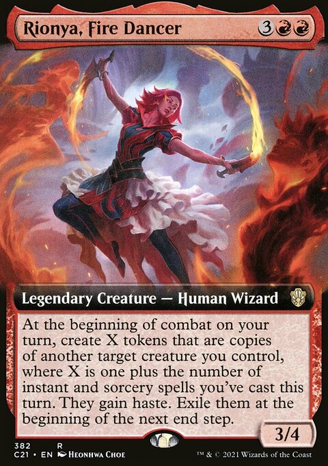 Rionya, Fire Dancer (Extended Art) [Commander 2021]