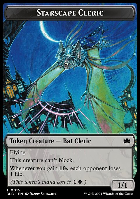 Starscape Cleric Token [Bloomburrow Tokens]