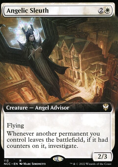 Angelic Sleuth (Extended Art) [Streets of New Capenna Commander]