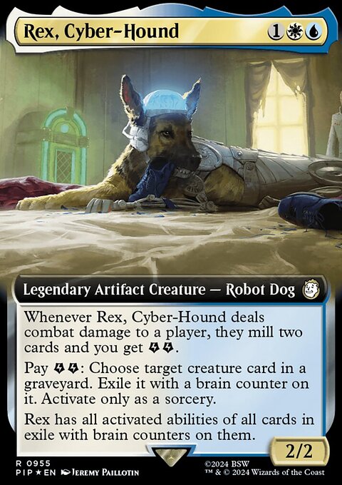 Rex, Cyber-Hound (Extended Art) (Surge Foil) [Fallout]