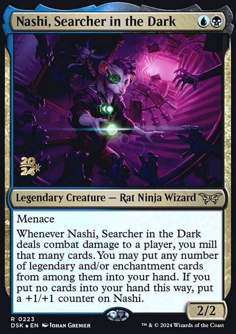 Nashi, Searcher in the Dark [Duskmourn: House of Horror Prerelease Promos]