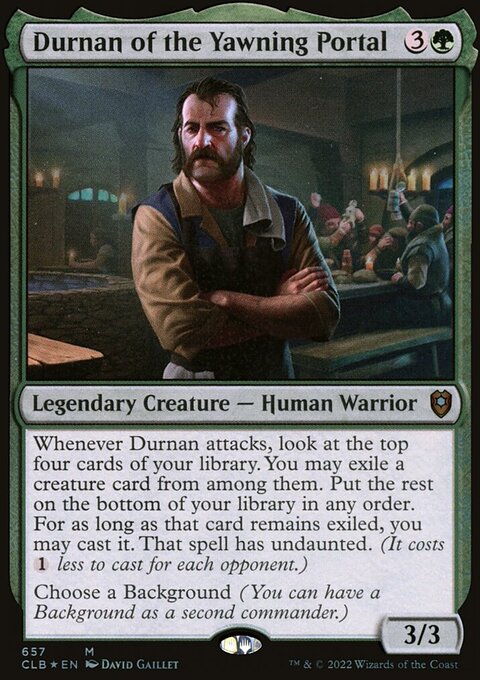 Durnan of the Yawning Portal [Commander Legends: Battle for Baldur's Gate]