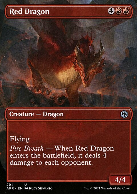 Red Dragon (Borderless Alternate Art) [Dungeons & Dragons: Adventures in the Forgotten Realms]