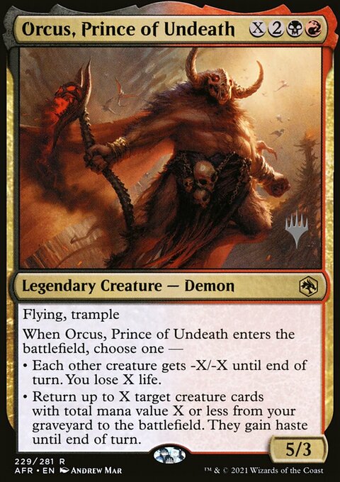 Orcus, Prince of Undeath (Promo Pack) [Dungeons & Dragons: Adventures in the Forgotten Realms Promos]