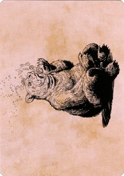 Wilson, Refined Grizzly Art Card (Gold-Stamped Signature) [Commander Legends: Battle for Baldur's Gate Art Series]