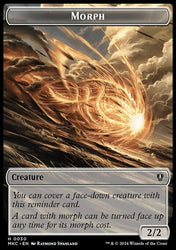 Snake // Morph Double-Sided Token [Murders at Karlov Manor Commander Tokens]