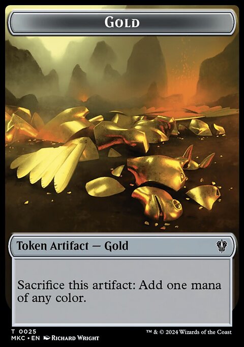 Gold // The Monarch Double-Sided Token [Murders at Karlov Manor Commander Tokens]