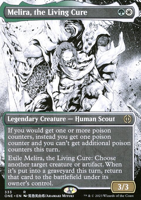 Melira, the Living Cure (Borderless Manga) [Phyrexia: All Will Be One]