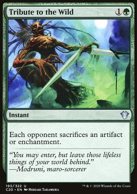 Tribute to the Wild [Commander 2020]