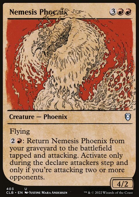 Nemesis Phoenix (Showcase) [Commander Legends: Battle for Baldur's Gate]