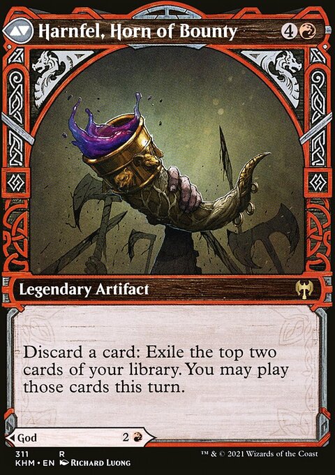 Birgi, God of Storytelling // Harnfel, Horn of Bounty (Showcase) [Kaldheim]