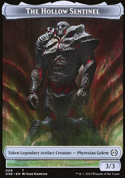 Phyrexian Goblin // The Hollow Sentinel Double-Sided Token [Phyrexia: All Will Be One Tokens]