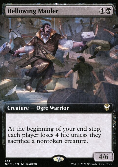 Bellowing Mauler (Extended Art) [Streets of New Capenna Commander]