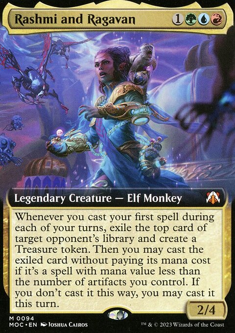 Rashmi and Ragavan (Extended Art) [March of the Machine Commander]