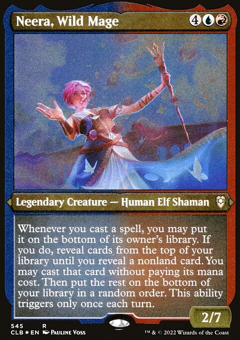 Neera, Wild Mage (Foil Etched) [Commander Legends: Battle for Baldur's Gate]