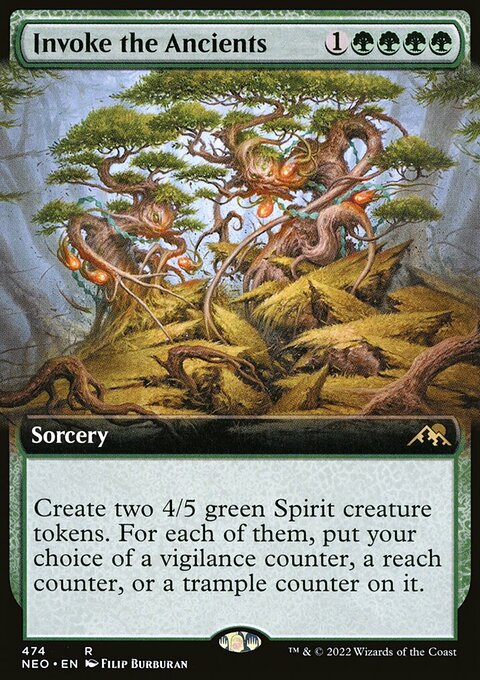 Invoke the Ancients (Extended Art) [Kamigawa: Neon Dynasty]