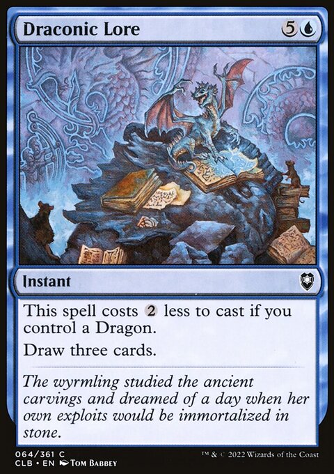 Draconic Lore [Commander Legends: Battle for Baldur's Gate]