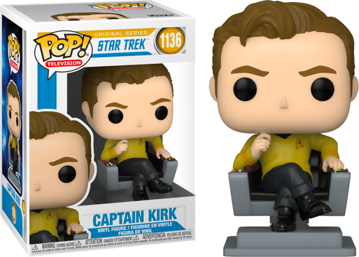 Captain Kirk in Chair #1136 Star Trek: The Original Series Pop! Vinyl