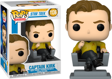 Captain Kirk in Chair #1136 Star Trek: The Original Series Pop! Vinyl