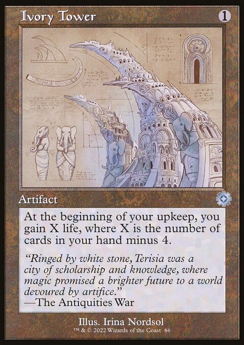 Ivory Tower (Retro Schematic) (Serialized) [The Brothers' War Retro Artifacts]