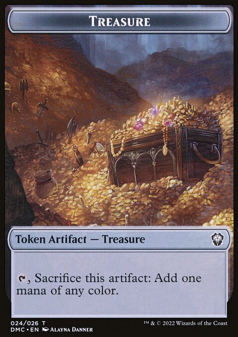 Treasure Token [Dominaria United Commander Tokens]