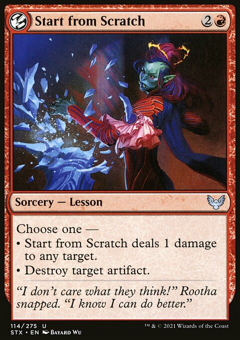 Start from Scratch [Strixhaven: School of Mages]