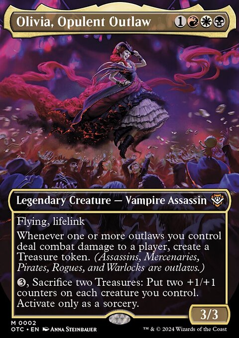 Olivia, Opulent Outlaw (Borderless) [Outlaws of Thunder Junction Commander]