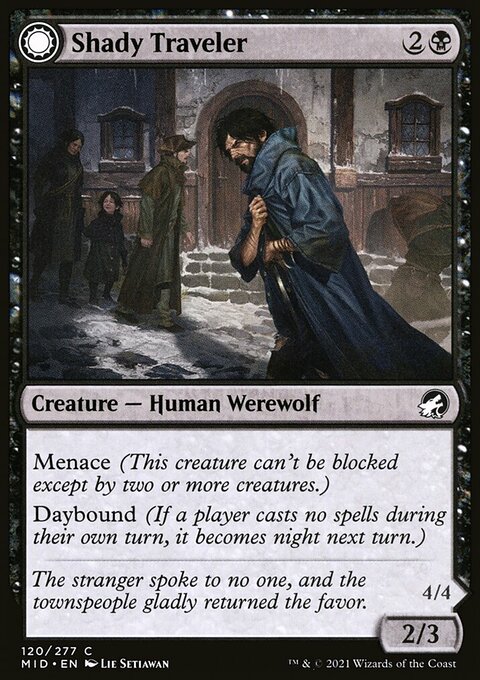 Shady Traveler // Stalking Predator [Innistrad: Midnight Hunt]