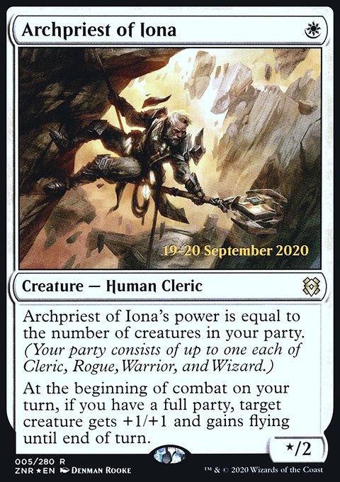 Archpriest of Iona [Zendikar Rising Prerelease Promos]