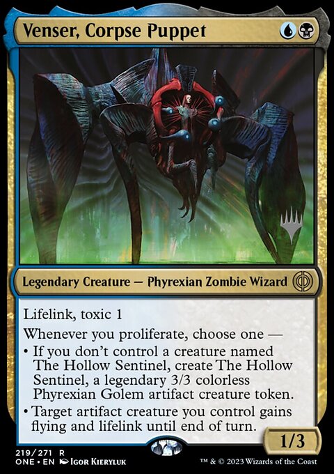 Venser, Corpse Puppet [Phyrexia: All Will Be One Prerelease Promos]