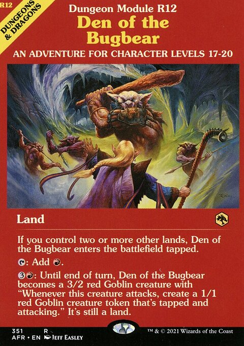 Den of the Bugbear (Dungeon Module) [Dungeons & Dragons: Adventures in the Forgotten Realms]