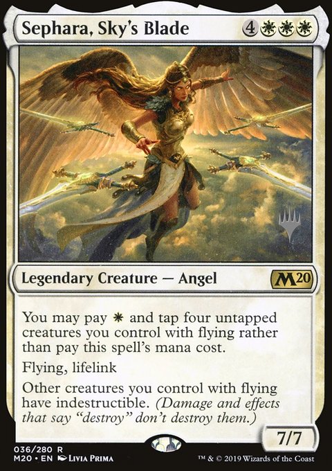 Sephara, Sky's Blade (Promo Pack) [Core Set 2020 Promos]