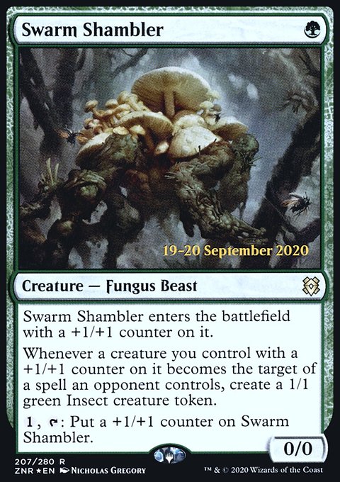 Swarm Shambler [Zendikar Rising Prerelease Promos]