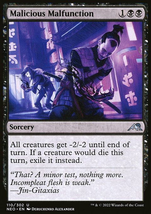 Malicious Malfunction [Kamigawa: Neon Dynasty]