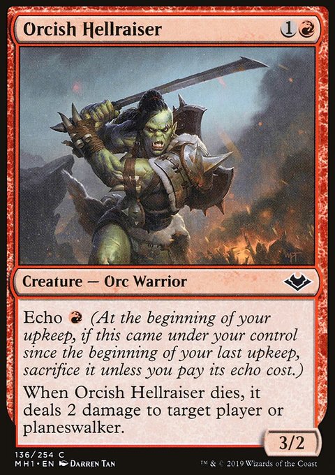 Orcish Hellraiser [Modern Horizons]