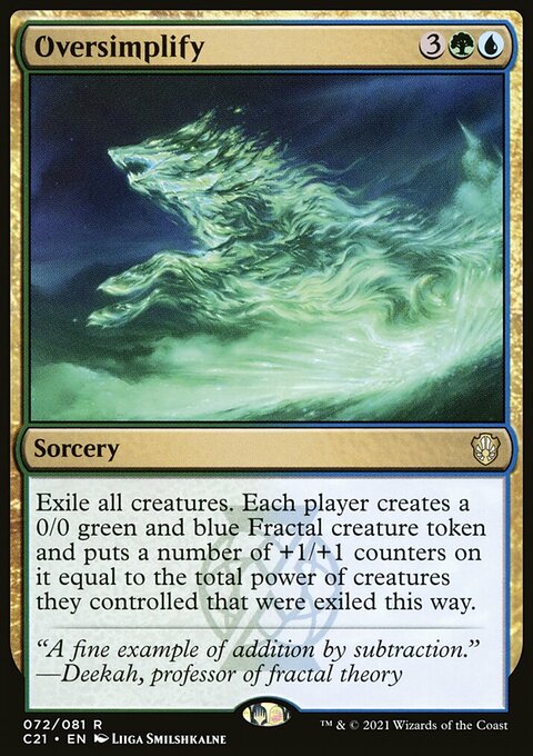 Oversimplify [Commander 2021]
