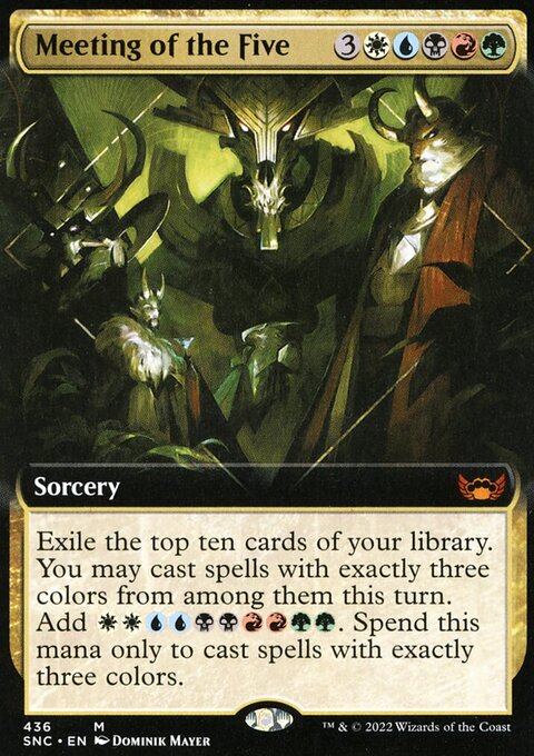 Meeting of the Five (Extended Art) [Streets of New Capenna]