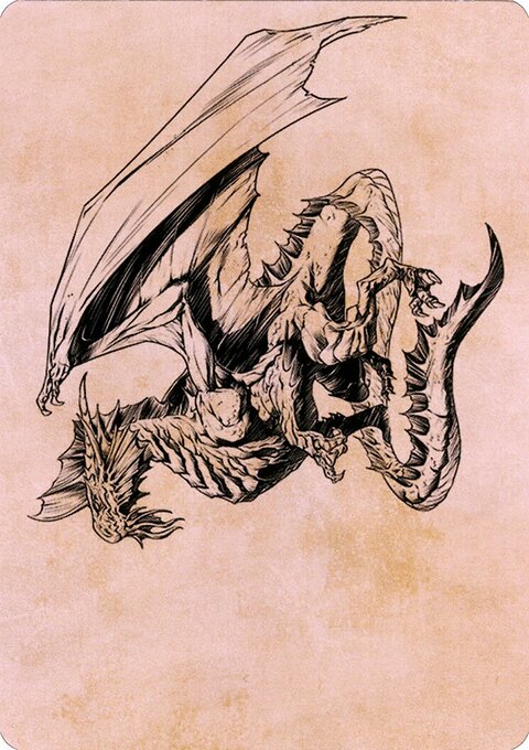 Ancient Silver Dragon Art Card (47) [Commander Legends: Battle for Baldur's Gate Art Series]