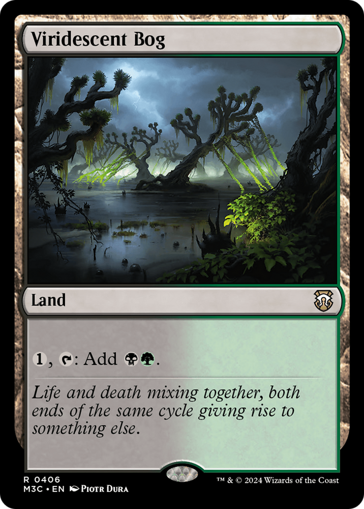 Viridescent Bog (Ripple Foil) [Modern Horizons 3 Commander]